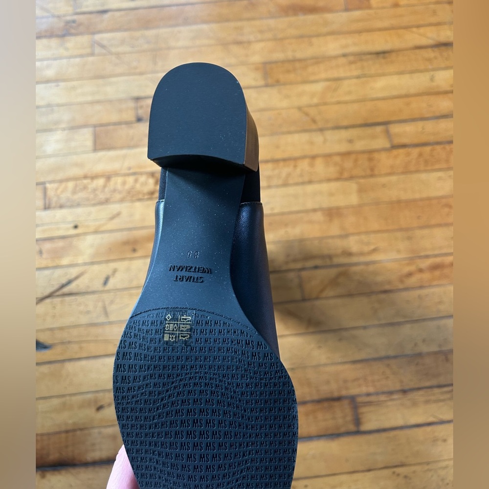 Stuart Weitzman City Block Boot Black Leather 8.5 - image 3